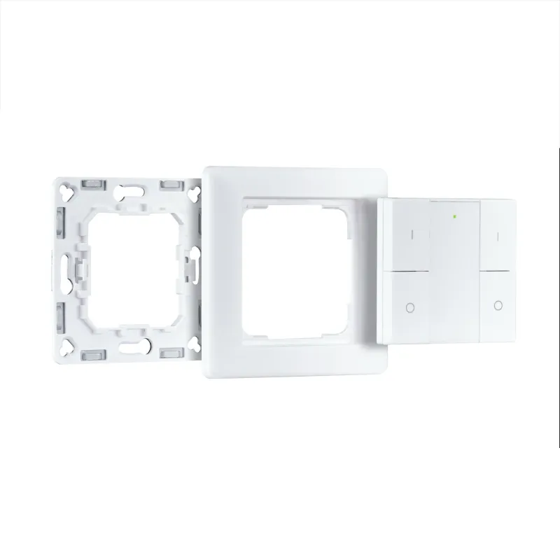 Commutateur mural SH ZB on/Off/variateur X2 bascule Type batt. CR2025 Blanc/Syn