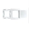 Commutateur mural SH ZB on/Off/variateur X2 bascule Type batt. CR2025 Blanc/Syn