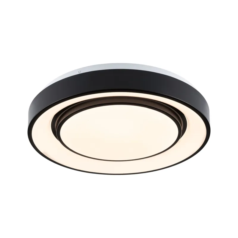 WallCeiling SpacyColor Dynamic RGB TunW LED 22W 375mm Blanc/Noir 230V Syn/Métal