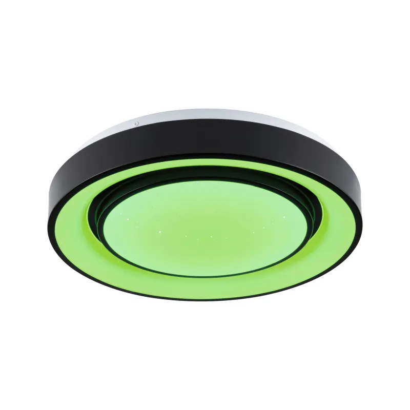 WallCeiling SpacyColor Dynamic RGB TunW LED 22W 375mm Blanc/Noir 230V Syn/Métal