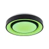 WallCeiling SpacyColor Dynamic RGB TunW LED 22W 375mm Blanc/Noir 230V Syn/Métal