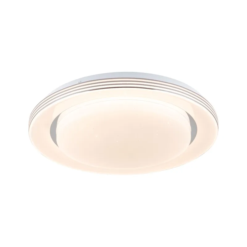 WallCeiling SpacyColor Dynamic RGB TunW LED 22W 380mm Blanc/Chr 230V Syn/Mét