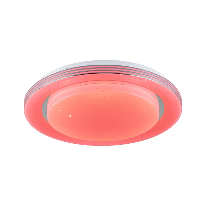 WallCeiling SpacyColor Dynamic RGB TunW LED 22W 380mm Blanc/Chr 230V Syn/Mét