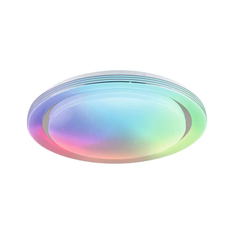 WallCeiling SpacyColor Dynamic RGB TunW LED 38,5W 485mm Blanc/Chr 230V Syn/Mét