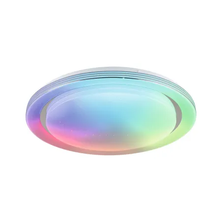 WallCeiling SpacyColor Dynamic RGB TunW LED 38,5W 485mm Blanc/Chr 230V Syn/Mét