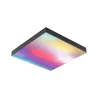 Panneau Loria Rainbow 295x295mm 13,2W dynamic RGBW noir 230V Métal