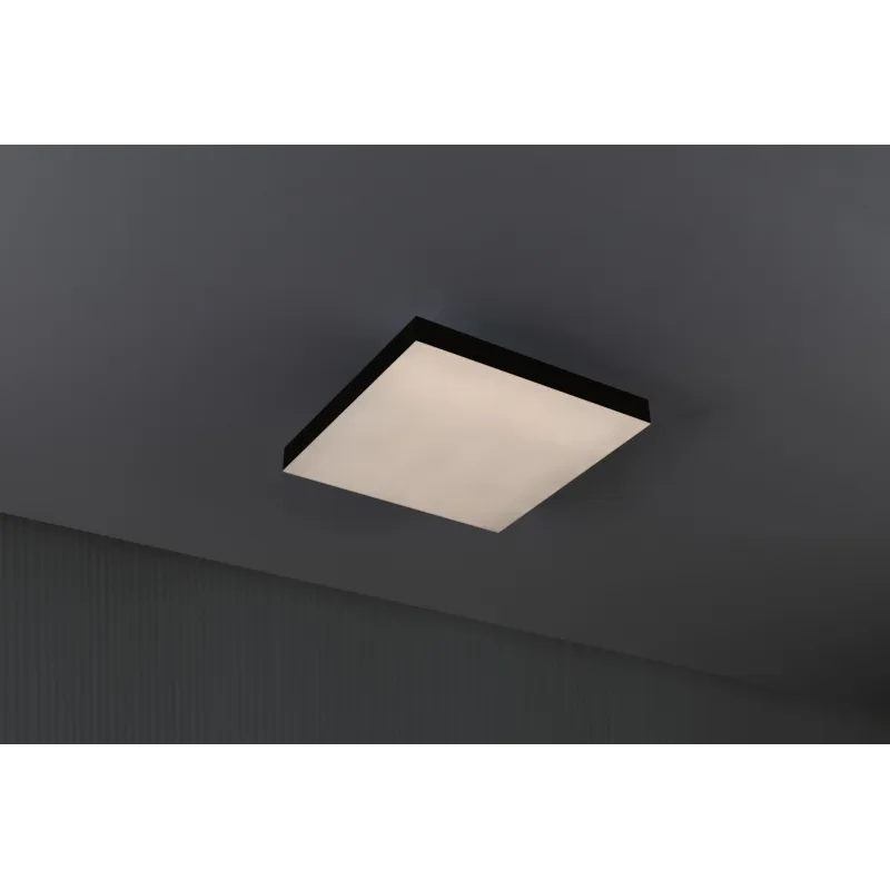 Panneau Loria Rainbow 295x295mm 13,2W dynamic RGBW noir 230V Métal