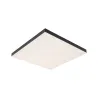 Panneau Loria Rainbow 450x450mm 19W dynamic RGBW noir 230V Métal