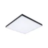 Panneau Loria Rainbow 450x450mm 19W dynamic RGBW noir 230V Métal