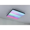 Panneau Loria Rainbow 450x450mm 19W dynamic RGBW noir 230V Métal