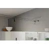 Kit Wire System Corduo Wall Mount noir dépoli Métal