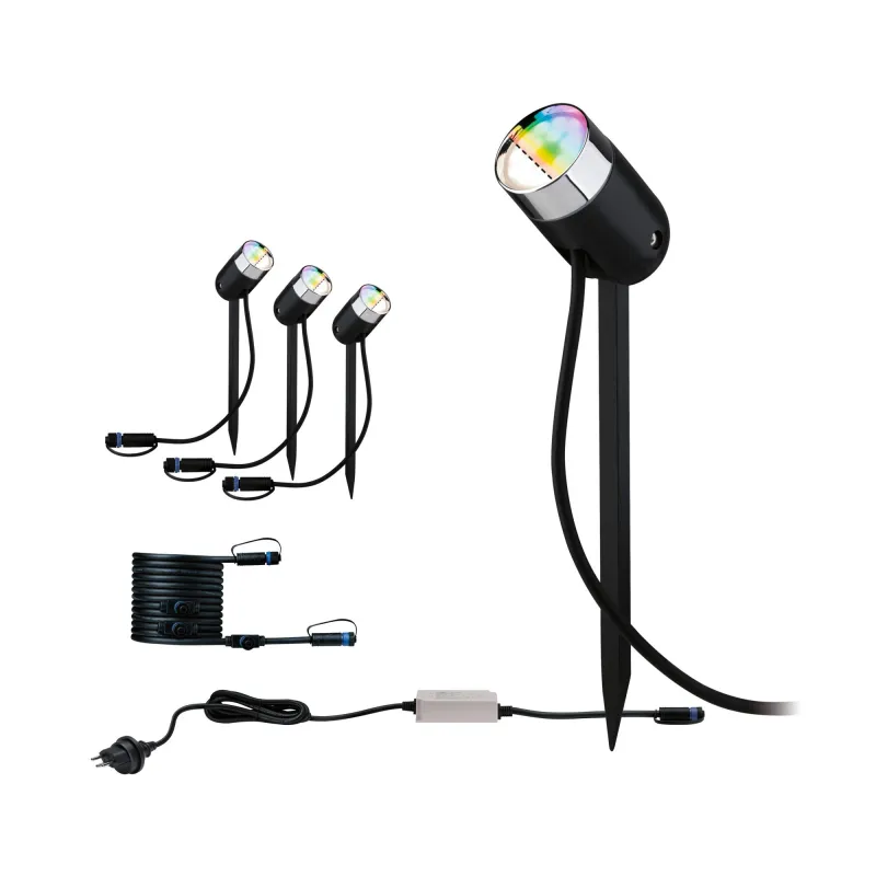 Kit extérieur Plug & Shine Pike RGBW Zigbee
