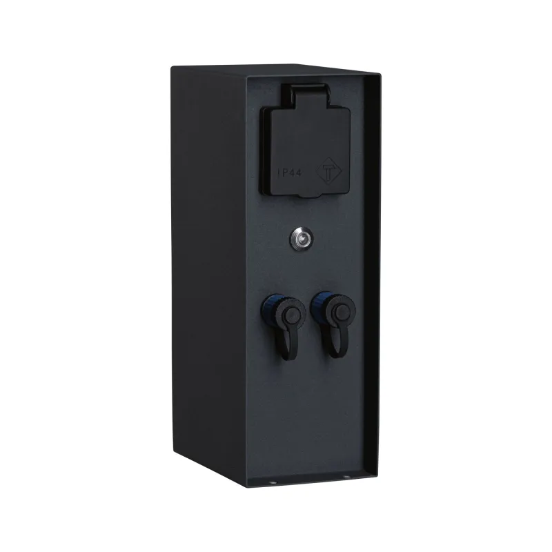 Colonne prises Plug & Shine Rio Sensor IP44 anthracite Ext. 2*230 V 2*24 V
