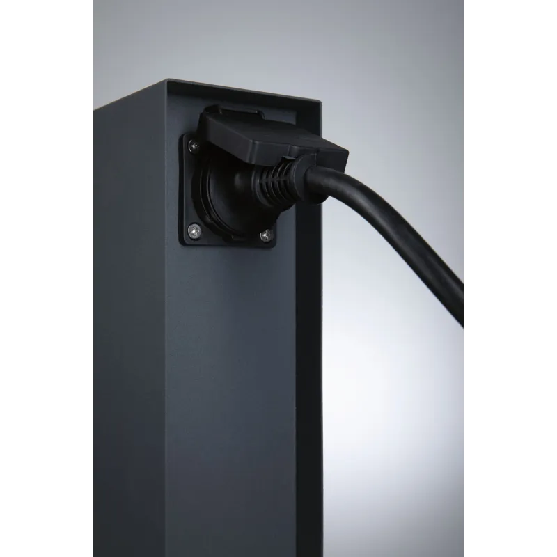 Colonne prises Plug & Shine Rio Sensor IP44 anthracite Ext. 2*230 V 2*24 V