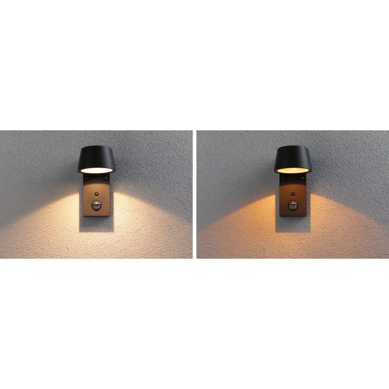 Applique extérieure 230 V Capea IP44 2200 K - 3000 K PIR resp. insectes