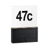 Numéro de maison extérieur solaire Neda IP44 PIR anthracite resp. insectes