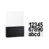Numéro de maison extérieur solaire Neda IP44 PIR anthracite resp. insectes