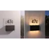 Numéro de maison extérieur solaire Neda IP44 PIR anthracite resp. insectes