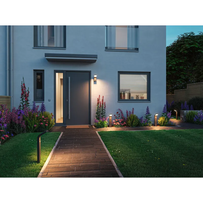 Borne lumineuse ext. 230 V Kulma PIR IP44 3000 K 7,5 W anthracite