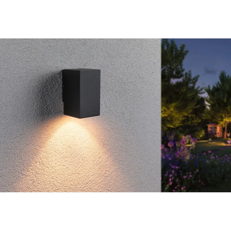 Applique LED Flame IP44 carré 3000K 3,8W 320lm 230V Anthracite