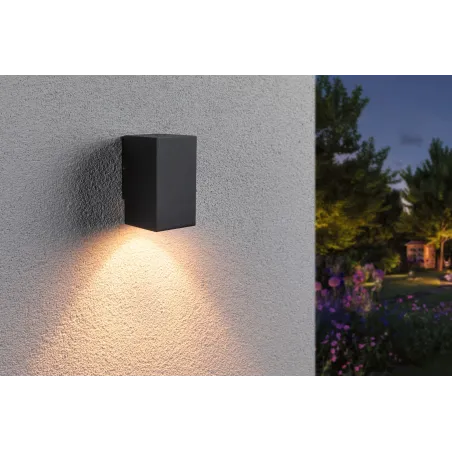 Applique LED Flame IP44 carré 3000K 3,8W 320lm 230V Anthracite