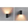 Applique LED Flame IP44 carré 3000K 3,8W 320lm 230V Anthracite