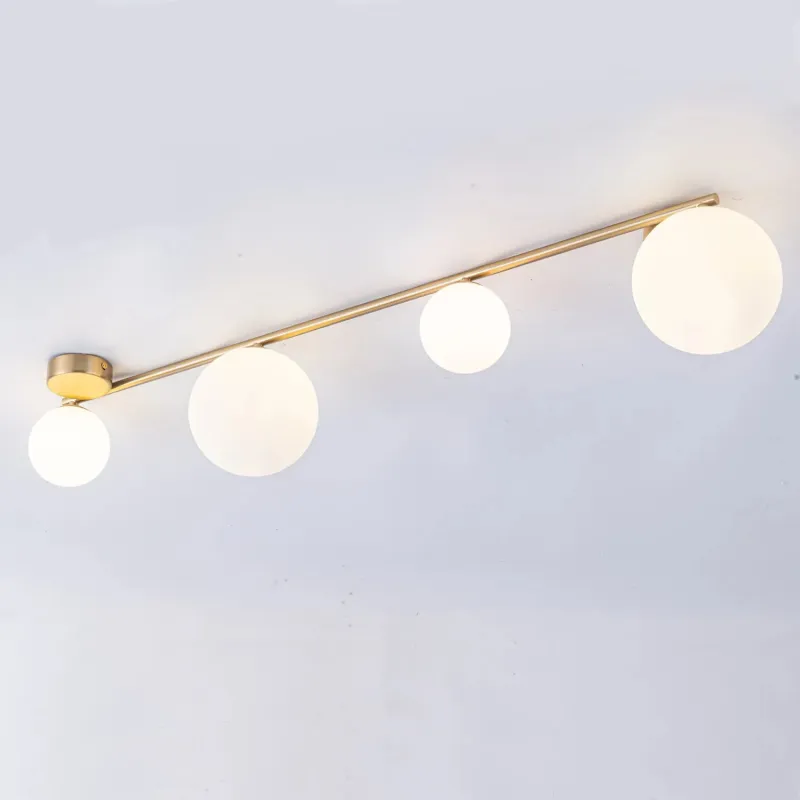 plafonnier-applique-metal-dore-4-boules-douille-g9