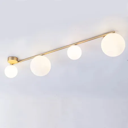 plafonnier-applique-metal-dore-4-boules-douille-g9