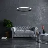 suspension-noire-ronde-profile-77w-led-120cm-double-lumiere