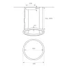 suspension-noire-ronde-profile-37w-led-60cm-double-lumiere