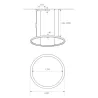 suspension-blanche-ronde-profile-77w-led-120cm
