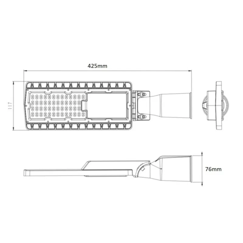 tete-de-mat-40w-candelabre-led-5600lm-eclairage-public-ip66