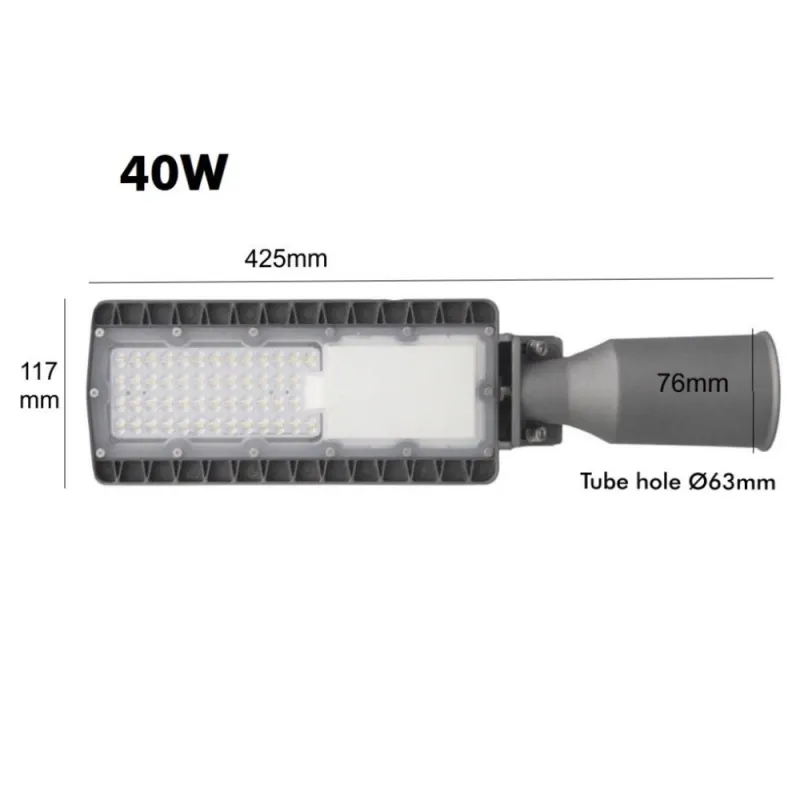 tete-de-mat-40w-candelabre-led-5600lm-eclairage-public-ip66
