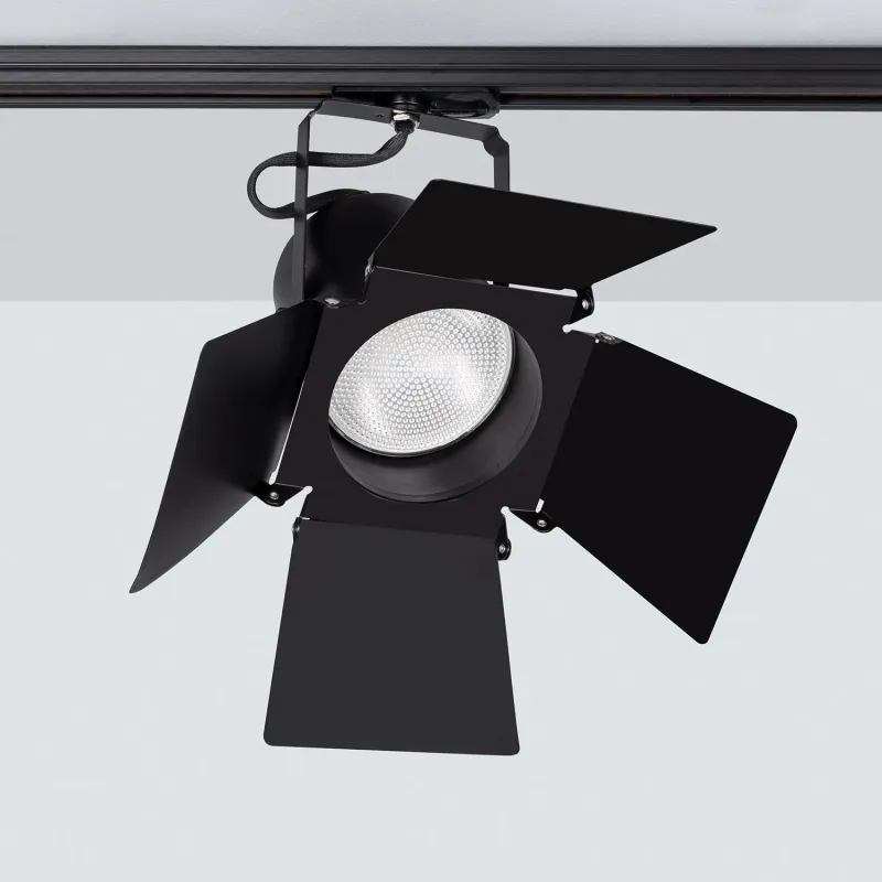 plafonnier-rail-1m-saillie-3-spots-orientable-noir-a-clapet