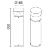 Borne BINDELLA IP54 LED 8W 800lm 3K Ant. - Pas cher