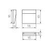 Applique balise DULI LED 4W-NW-L-gris