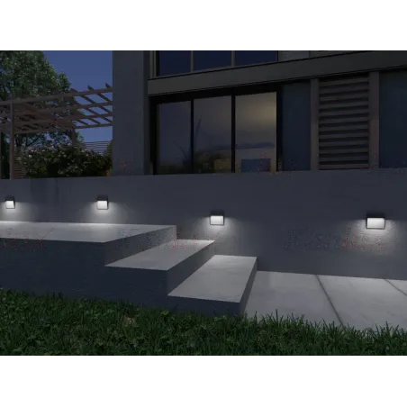 Applique balise DULI LED 4W-NW-L-gris