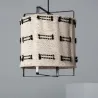 Suspension luminaire suspendu cage noire culot e27