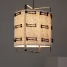 Suspension luminaire suspendu cage noire culot e27