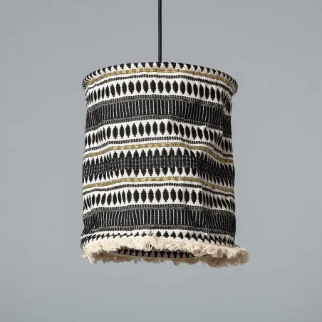 Suspension luminaire suspendu cage noire culot e27
