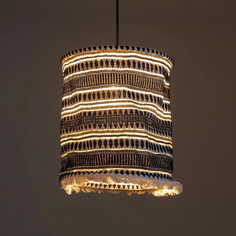 Suspension luminaire suspendu cage noire culot e27
