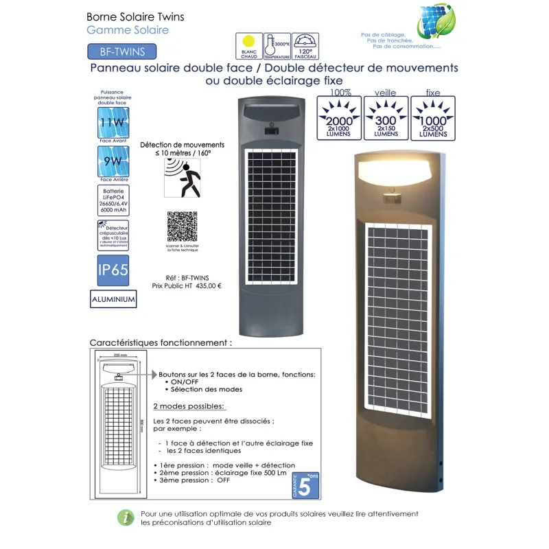 borne-led-potelet-detecteur-mouvement-100cm-gris-anthracite-tete-solaire-orientable-ip54-220lm-3000k