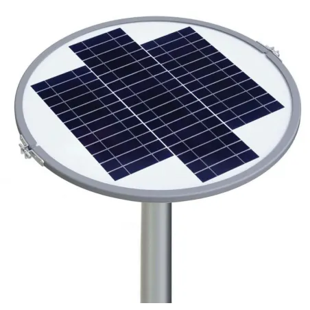 Lampadaire candélabre solaire 18.5w led 2000 lumens tête solaire 3 modes télécommande