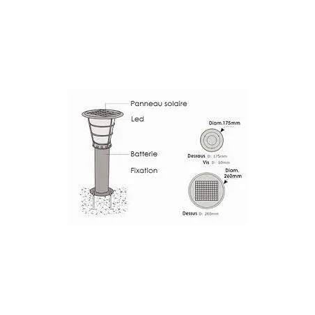 borne-led-potelet-solaire-50cm-300-lumens