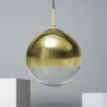 suspension-metal-et-boule-dore-30cm-culot-e27