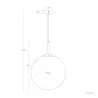 suspension-metal-et-boule-dore-30cm-culot-e27