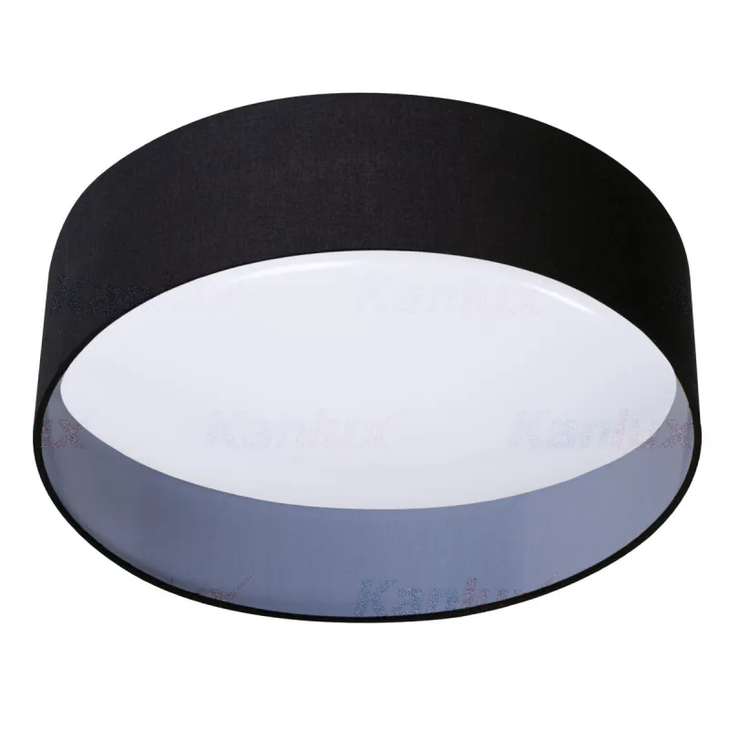 plafonnier-40cm-led-175w-abat-jour-tissu-noir