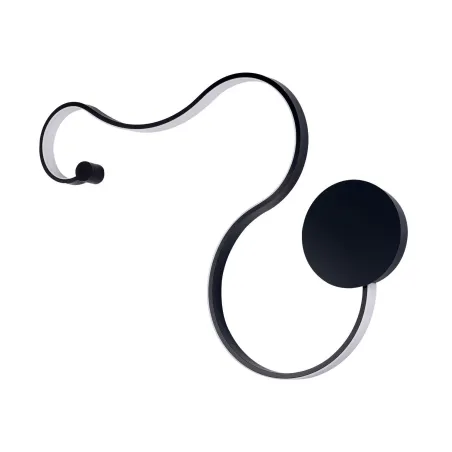 Applique murale noire led flexible moderne 3000k-1650 lumens