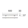 Projecteur WALK LED  47W 3000K 5320lm 42º+12º Gris - Pas cher