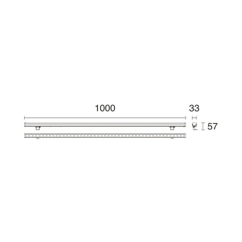 Projecteur WALK LED  47W 3000K 5320lm 42º+12º Gris - Pas cher